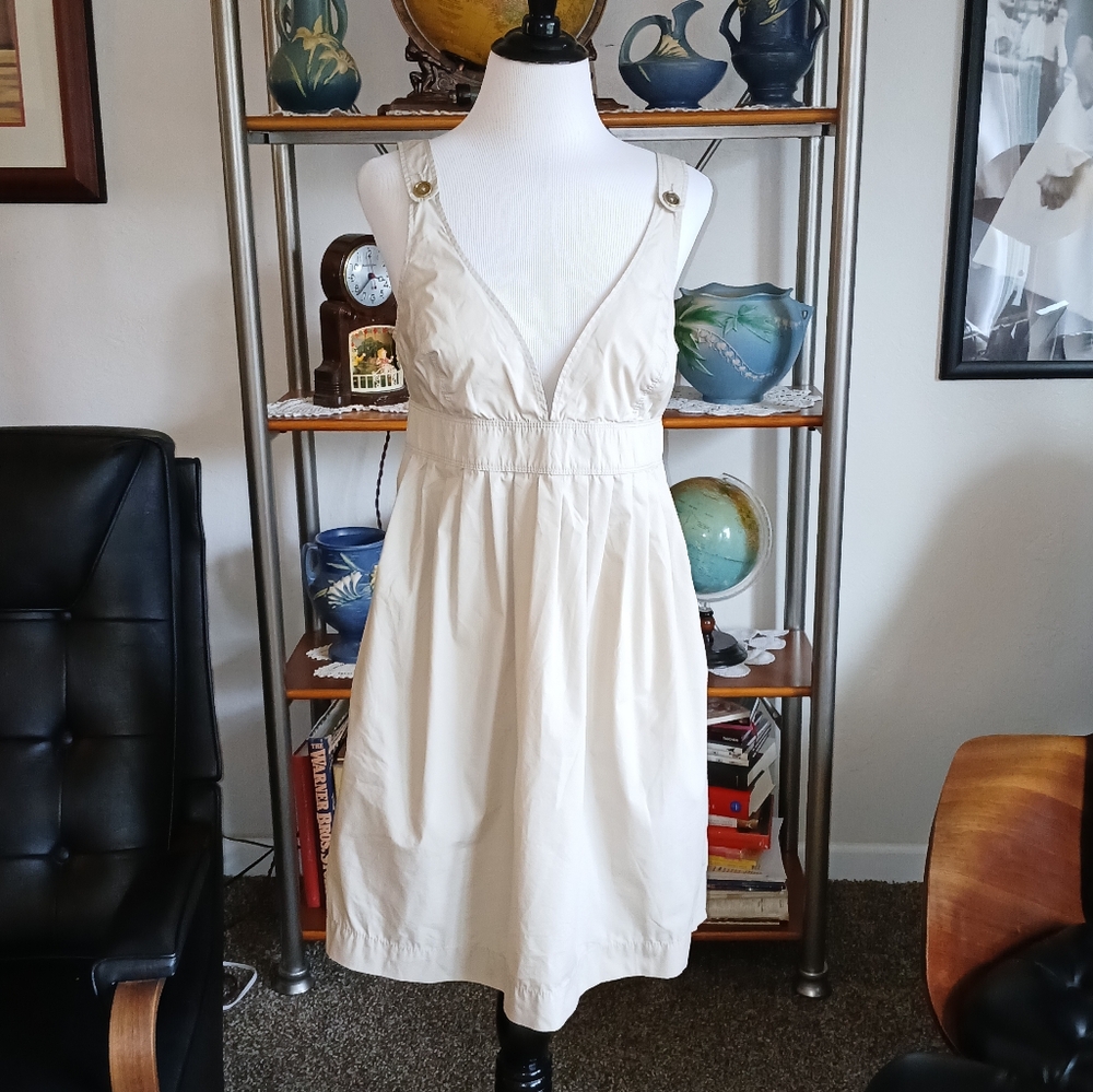 Vintage 90s Burberry tan dress size 6